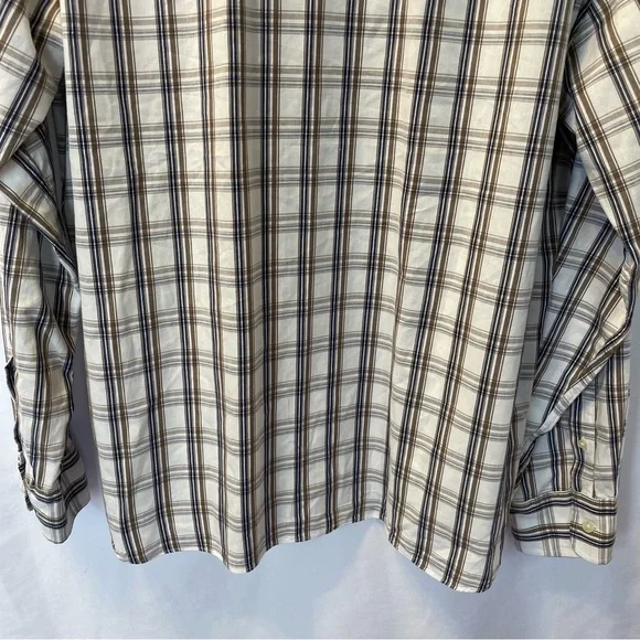 J.Crew Shirtings Cotton Size XXL Long Sleeve Button Front Shirt Tailored Plaid - Picture 11 of 12